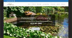 Desktop Screenshot of pebblecreeklandscaping.com